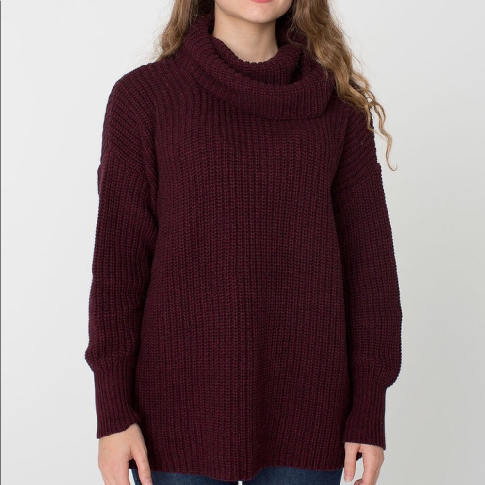 American Apparel Oversize Knit Turtleneck